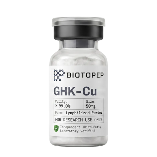 GHK-Cu 50mg lyophilized copper peptide research vial - Biotopep
