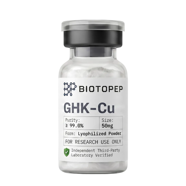 GHK-Cu 50mg lyophilized copper peptide research vial - Biotopep