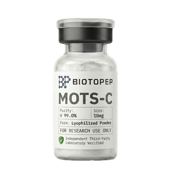 MOTS-c 10mg lyophilized mitochondrial research peptide vial - Biotopep