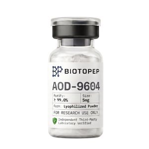 AOD-9604 5mg lyophilized hGH fragment lipolysis research peptide vial - Biotopep