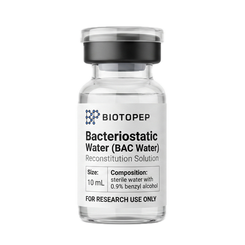 Bacteriostatic Water 10ml sterile vial for peptide reconstitution - Biotopep