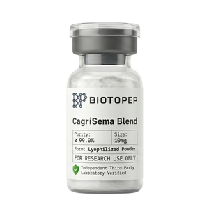 CagriSema Blend 10mg lyophilized Cagrilintide Semaglutide research vial - Biotopep