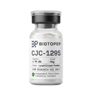 CJC-1295 No DAC 5mg lyophilized GHRH research peptide vial - Biotopep
