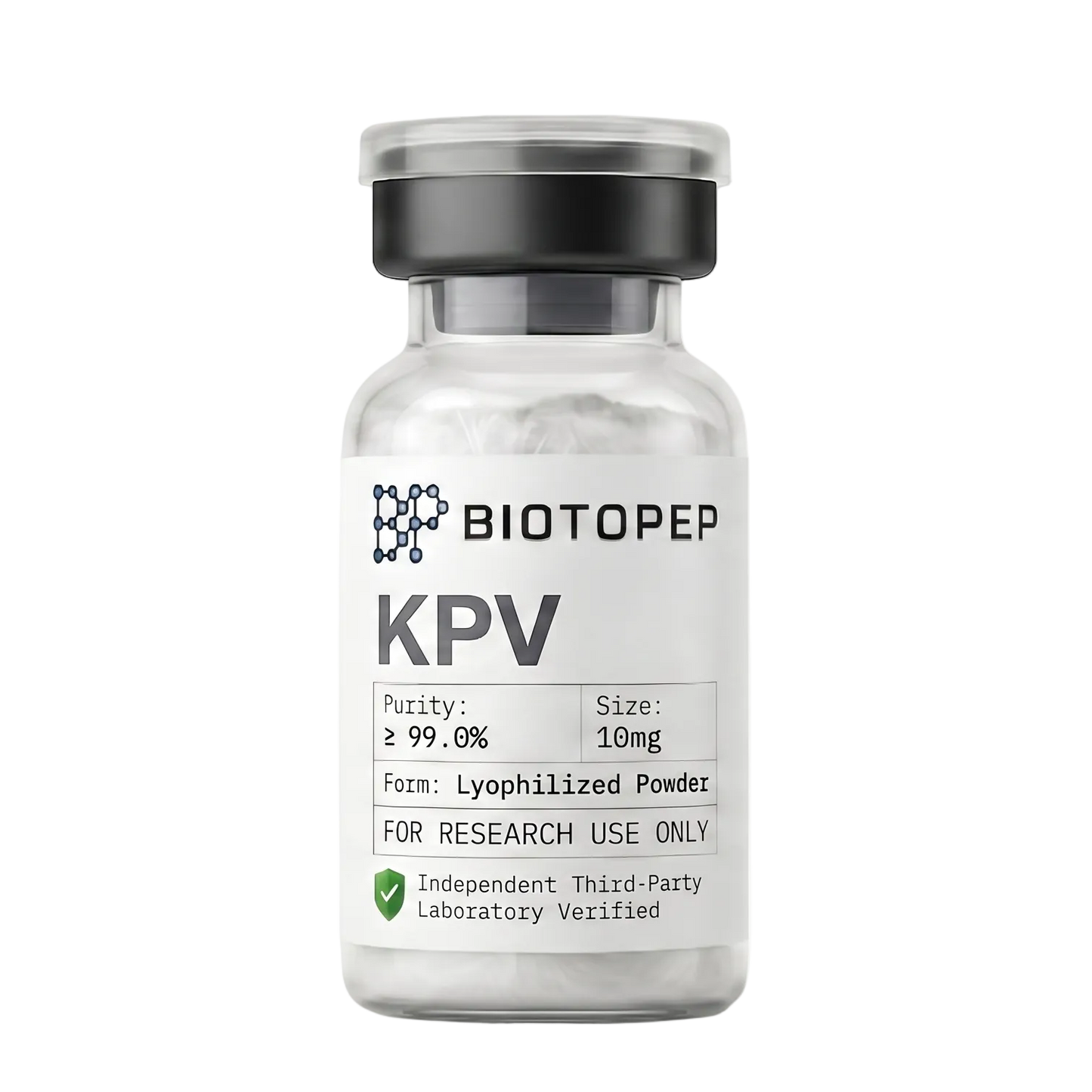 KPV 10mg lyophilized anti-inflammatory research peptide vial - Biotopep