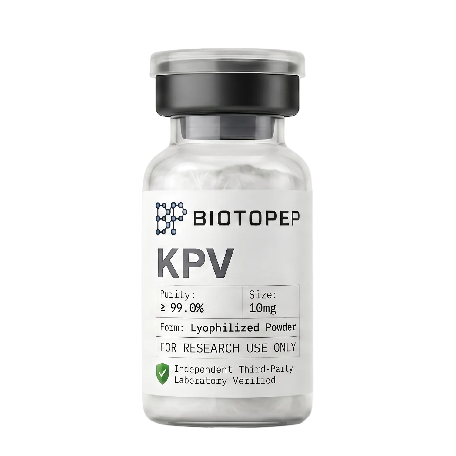 KPV 10mg lyophilized anti-inflammatory research peptide vial - Biotopep