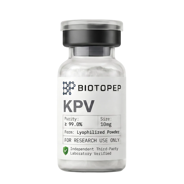 KPV 10mg lyophilized anti-inflammatory research peptide vial - Biotopep
