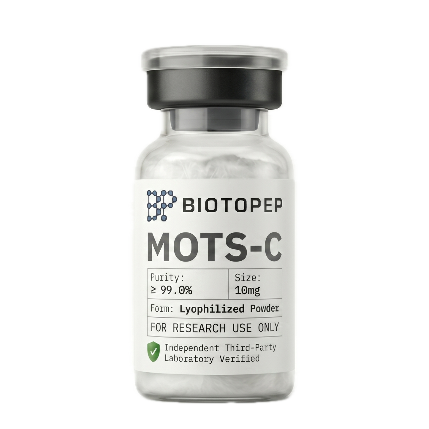 MOTS-c 10mg lyophilized mitochondrial research peptide vial - Biotopep