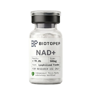NAD+ 500mg lyophilized longevity coenzyme research compound vial - Biotopep