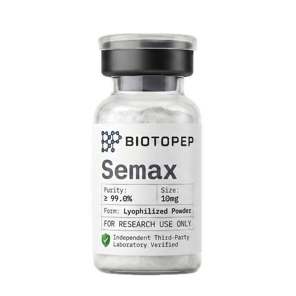 Semax 10mg lyophilized neuropeptide research vial - Biotopep