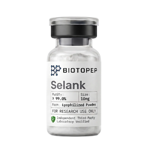 Selank 10mg lyophilized anxiolytic neuropeptide research vial - Biotopep